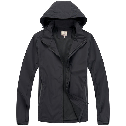 Ladies Mesh Lined Rain Jacket - Black