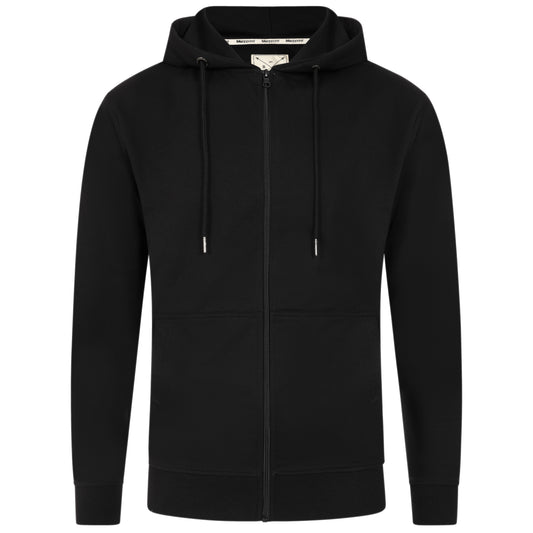 Men's Full Zip Midweight Hoodie - Black