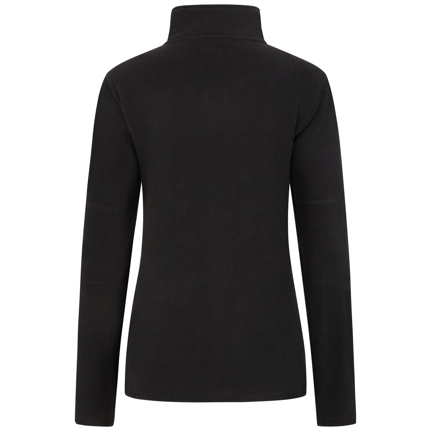 Ladies 1/4 Zip Fleece Jumper - Black