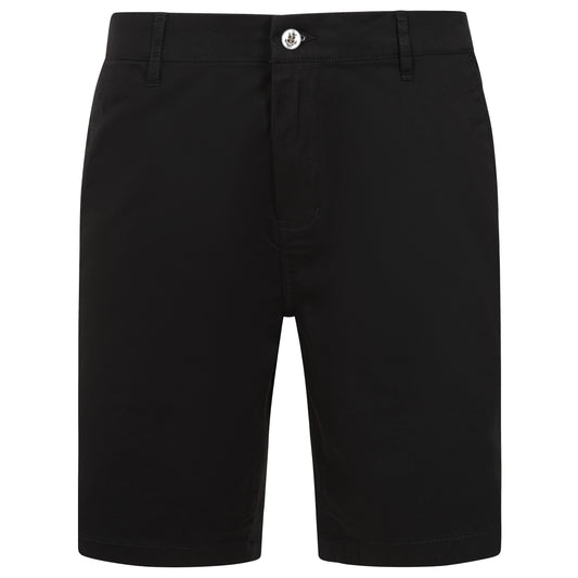 Men's Cotton Stretch Chino Shorts - Black