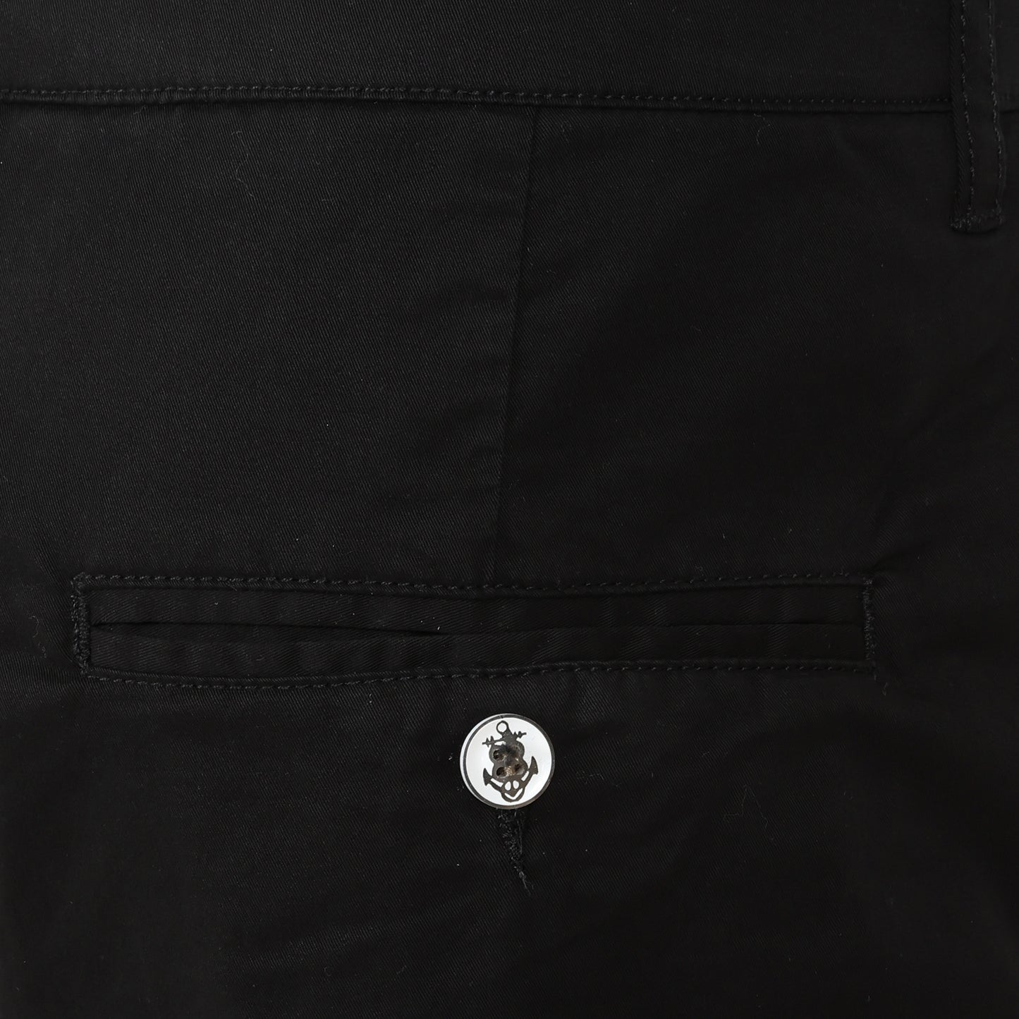 Men's Cotton Stretch Chino Shorts - Black