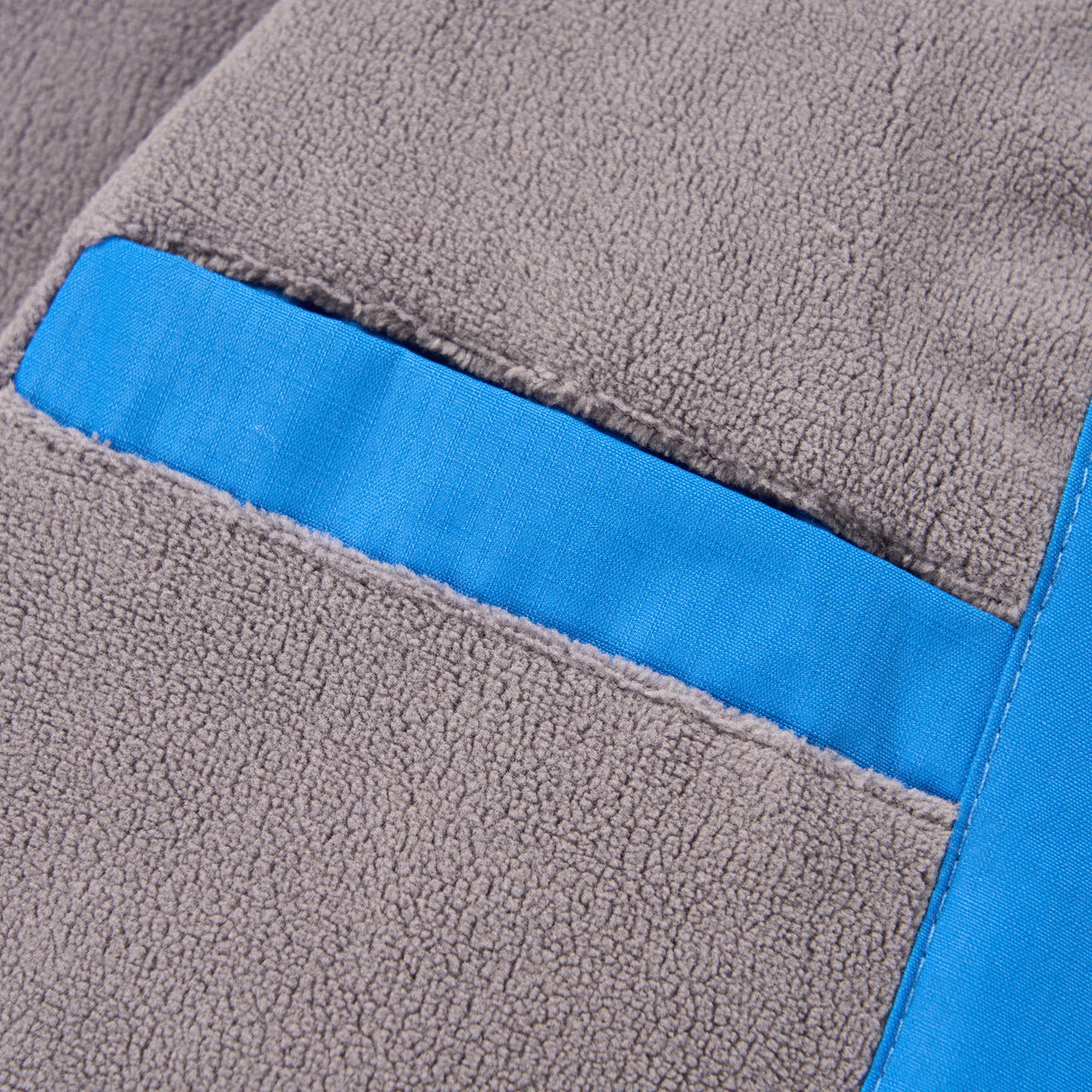 Kids Fleece Lined Waterproof Rain Jacket - Cobalt