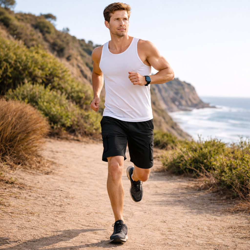 Men's Outdoor / Sports Shorts - Black
