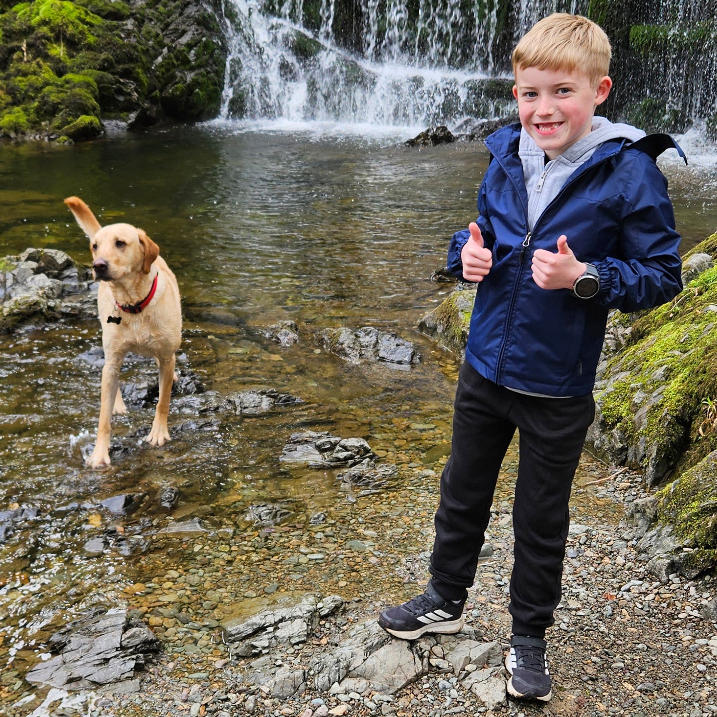 Kids Waterproof Rain Jacket - Navy