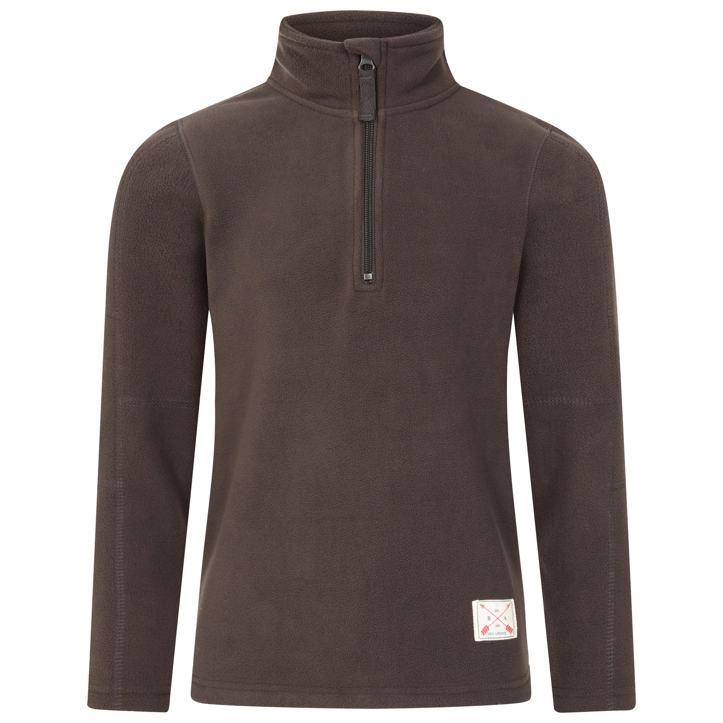 Kids 1/4 Zip Fleece Jumper - Black