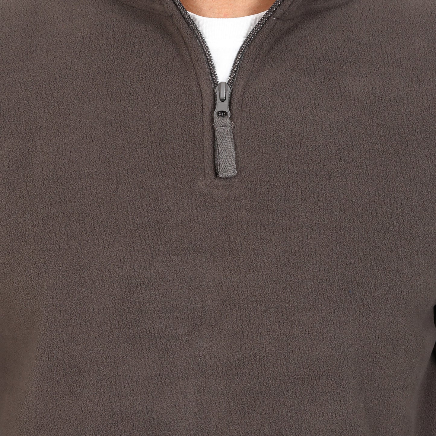 Mens 1/4 Zip Fleece Jumper - Charcoal