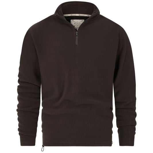 Mens 1/4 Zip Fleece Jumper - Charcoal