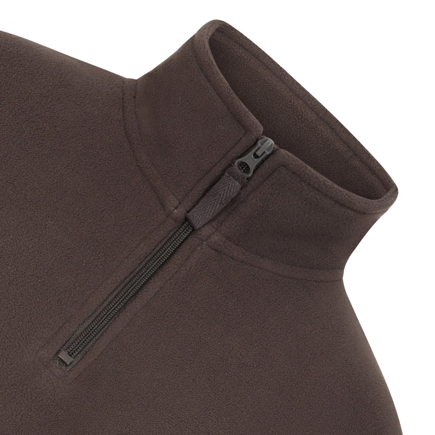 Ladies 1/4 Zip Fleece Jumper - Charcoal