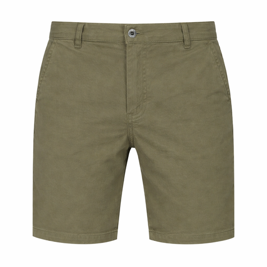 Men's Cotton Stretch Chino Shorts - Khaki