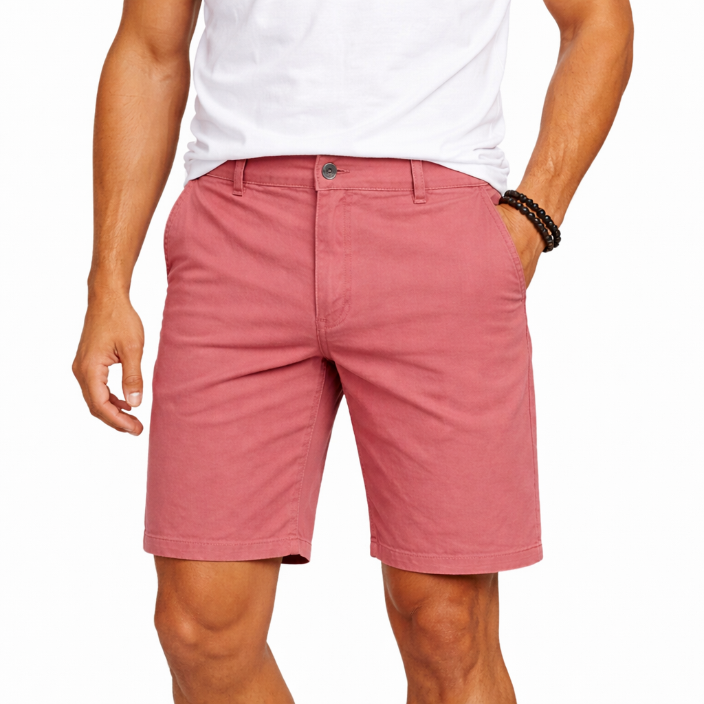 Men's Cotton Stretch Chino Shorts - Mulberry