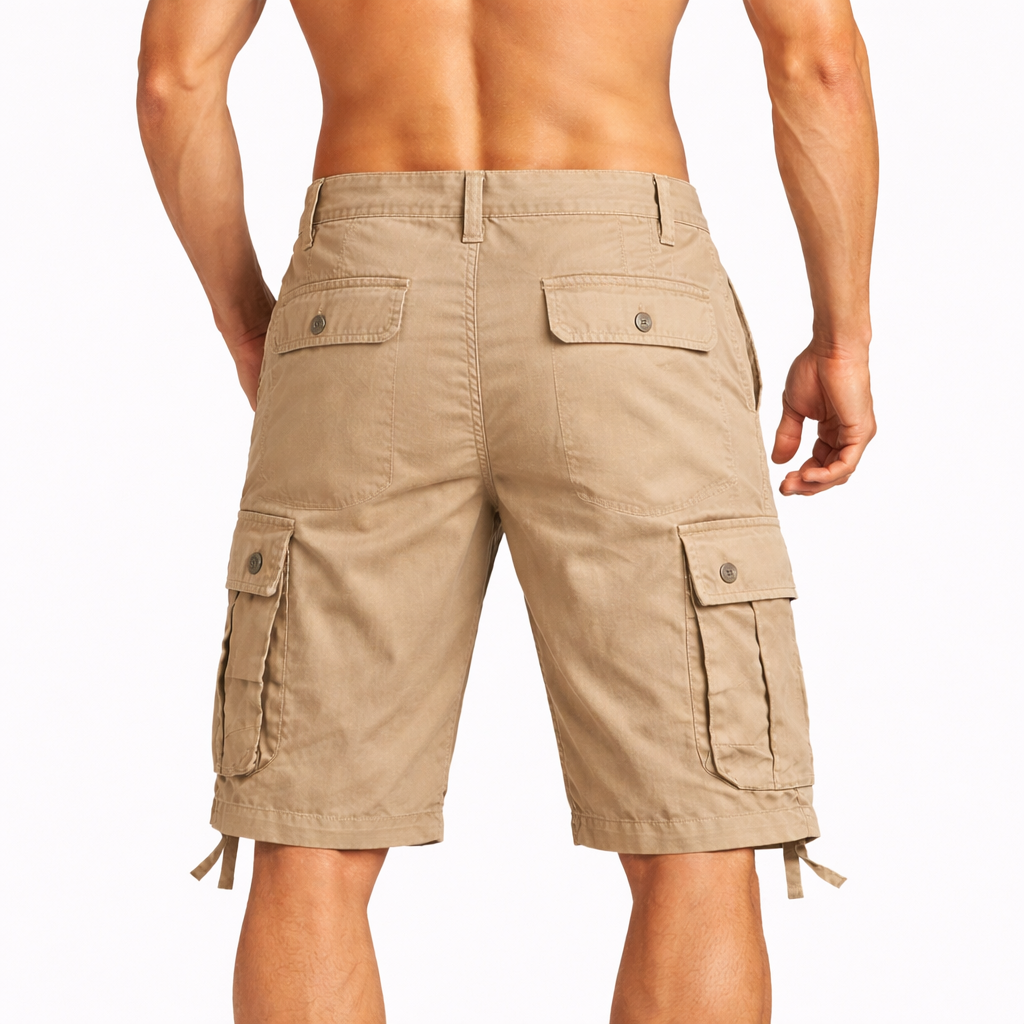 Men's Cargo Shorts - Beige