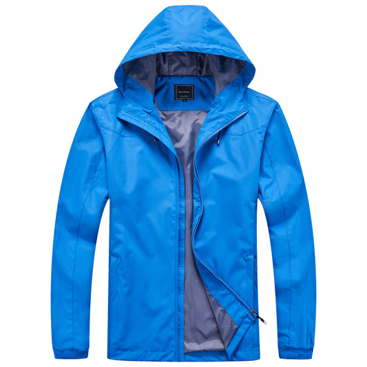 Men's Lightweight Rain Jacket - Cobalt