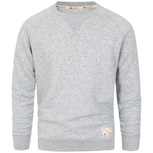 Kids Premium Crew Neck Sweater - Grey Marl