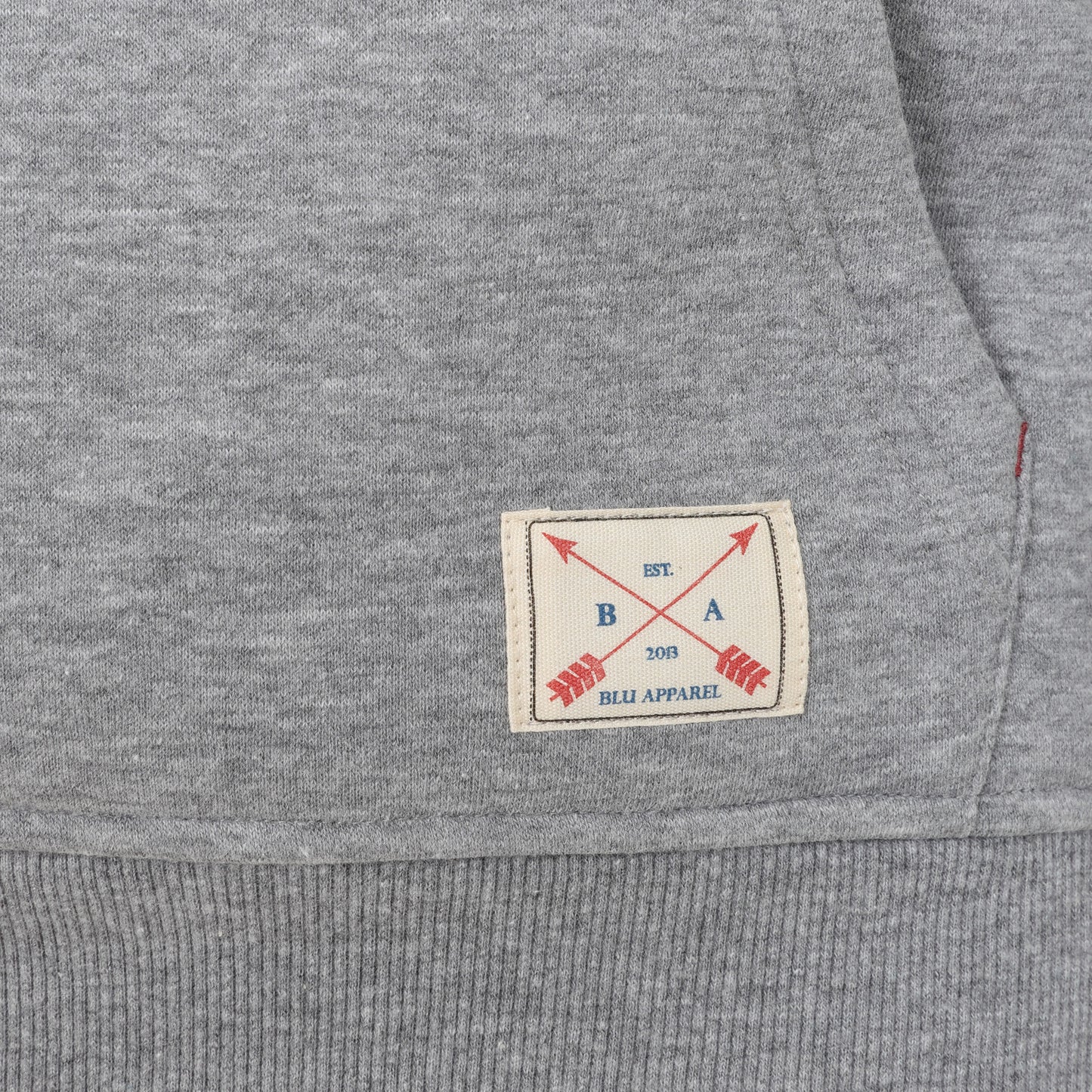 Kids Overhead Fleece Lined Hoodie - Grey