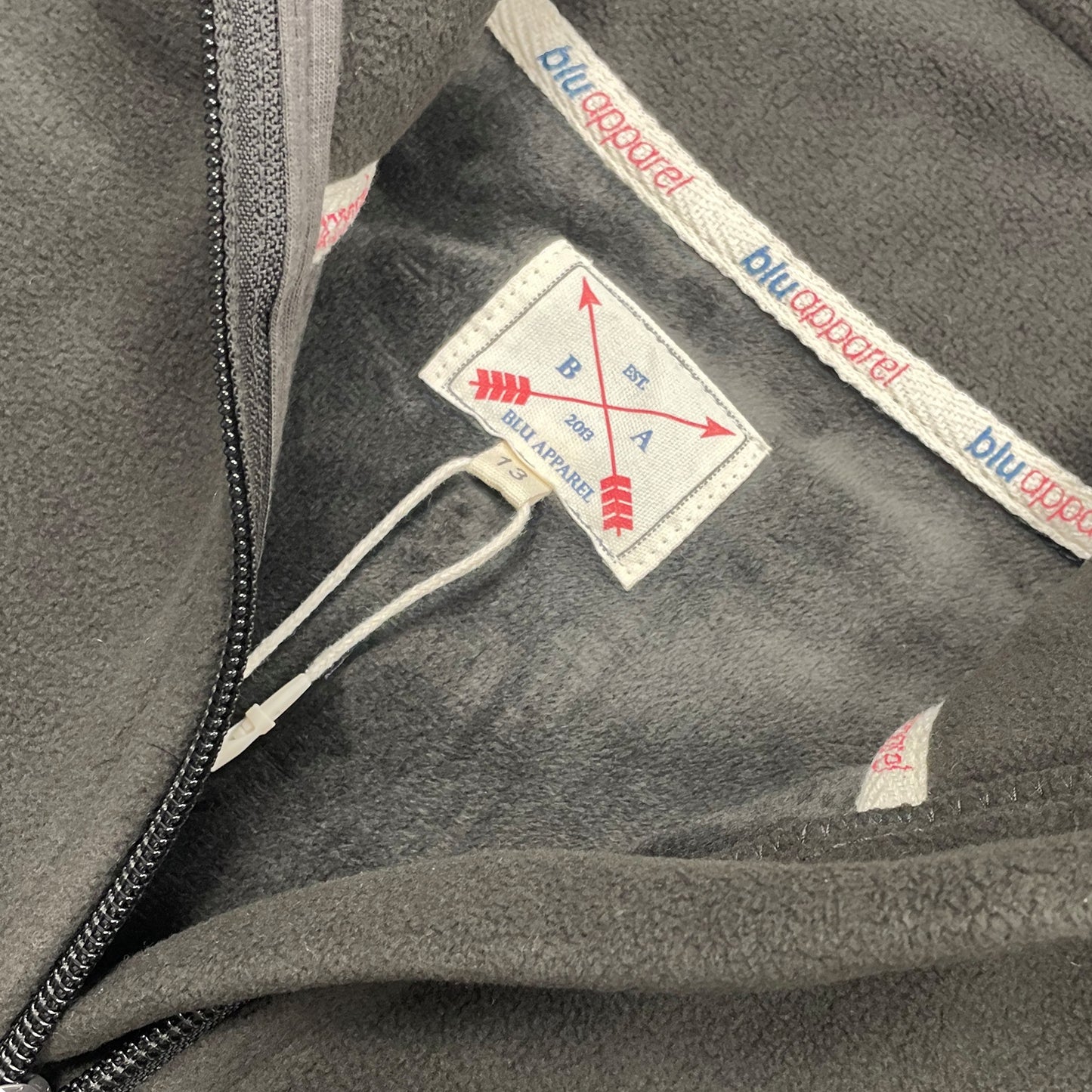 Kids 1/4 Zip Fleece Jumper - Charcoal