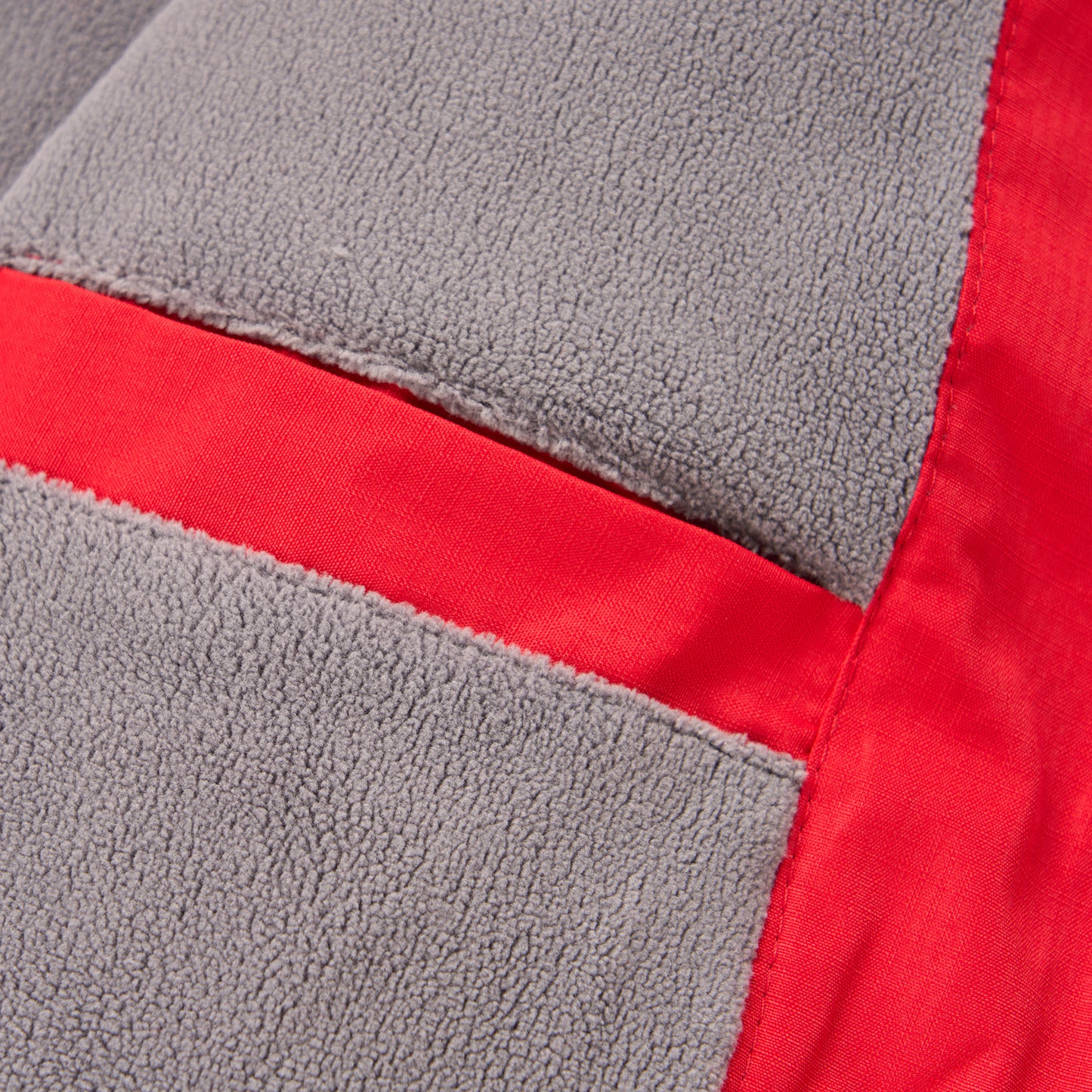 Kids Fleece Lined Waterproof Rain Jacket - Red