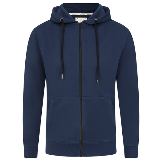 Men's Full Zip Midweight Hoodie - Navy