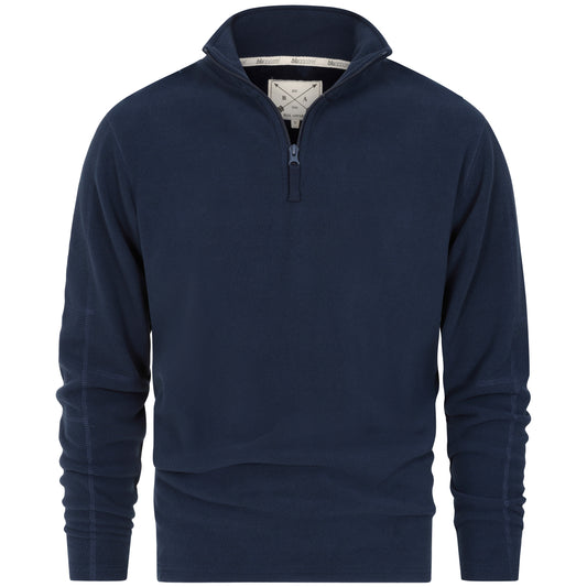 Mens 1/4 Zip Fleece Jumper - Navy