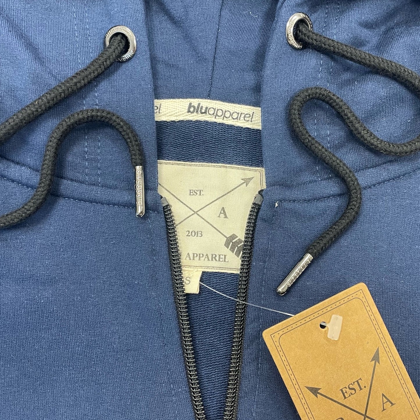Men's Full Zip Midweight Hoodie - Navy