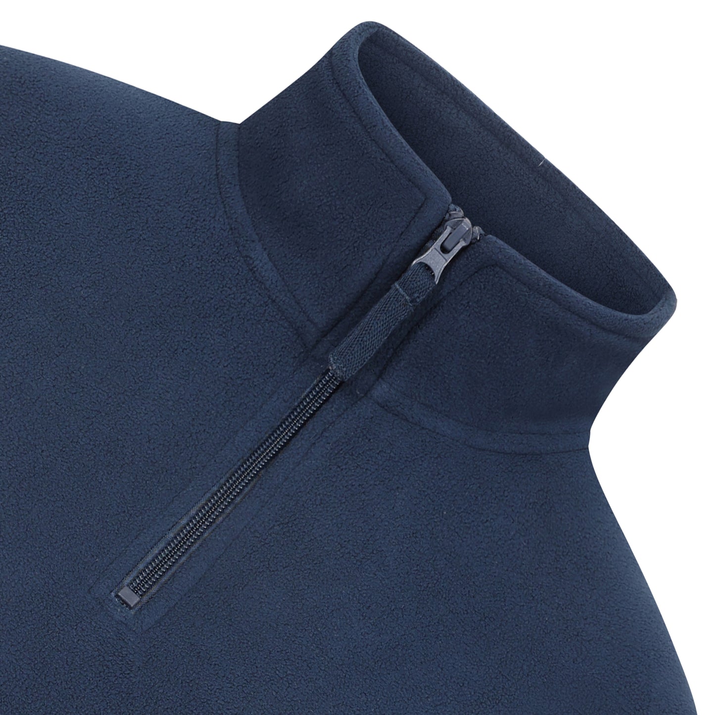 Ladies 1/4 Zip Fleece Jumper - Navy