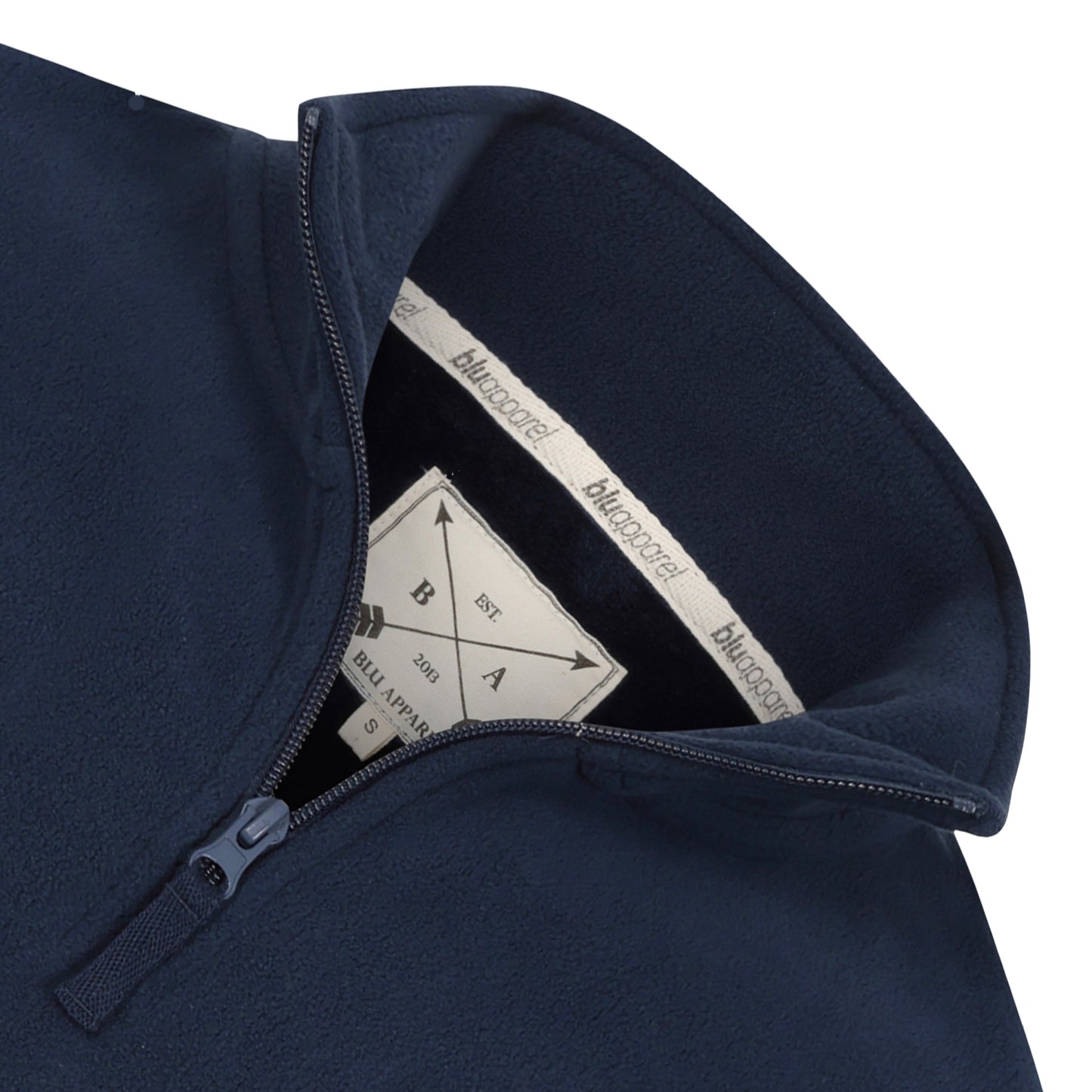 Mens 1/4 Zip Fleece Jumper - Navy