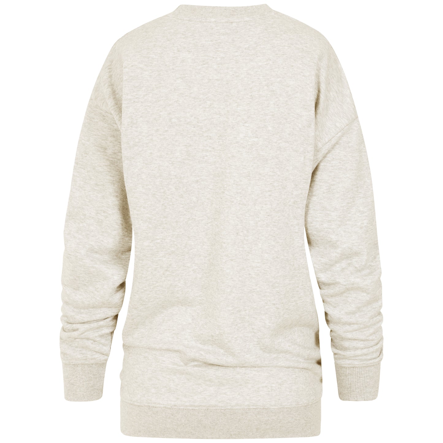 Ladies Oversized Crew Neck Sweater - Oatmeal
