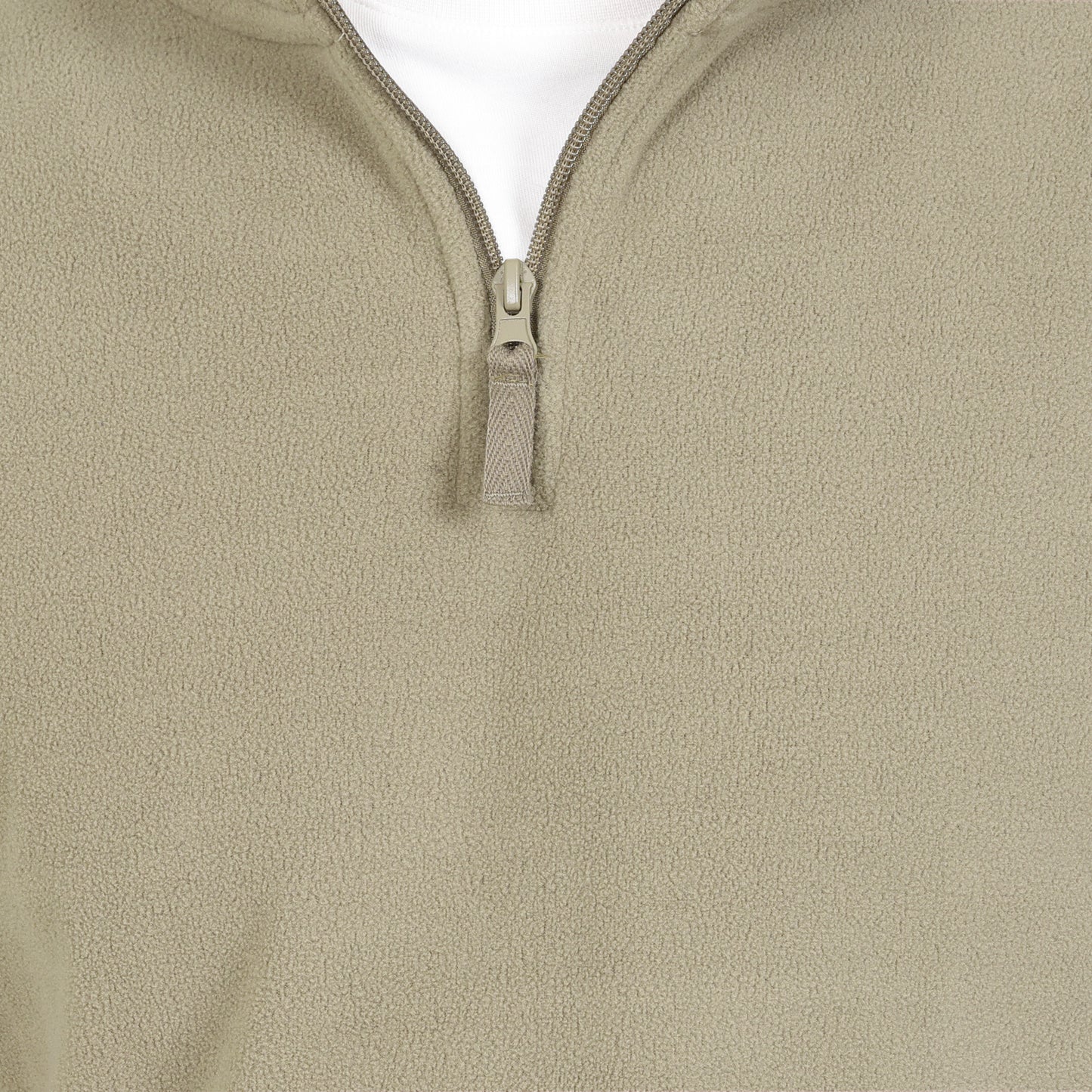 Mens 1/4 Zip Fleece Jumper - Olive Green - Blu Apparel