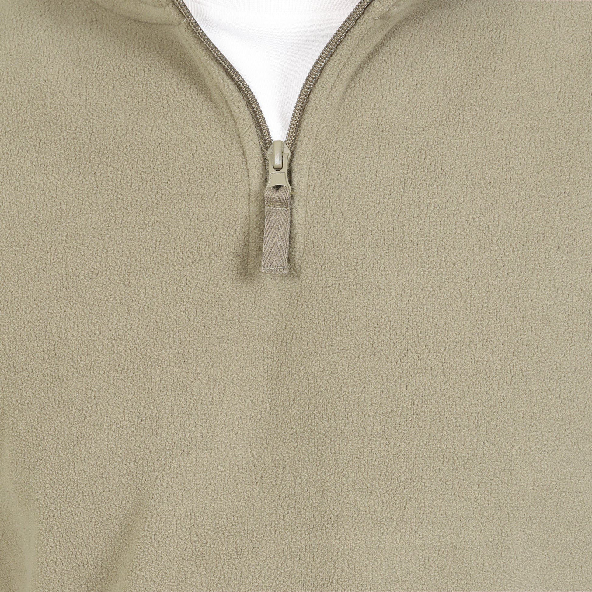 Mens 1/4 Zip Fleece Jumper - Olive Green - Blu Apparel