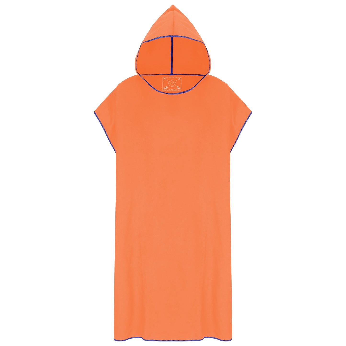 Microfibre Changing Robe / Poncho - Orange