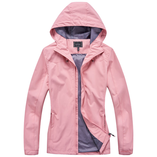 Ladies Waterproof Rain Jacket - Pink