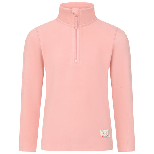 Kids 1/4 Zip Fleece Jumper - Pink
