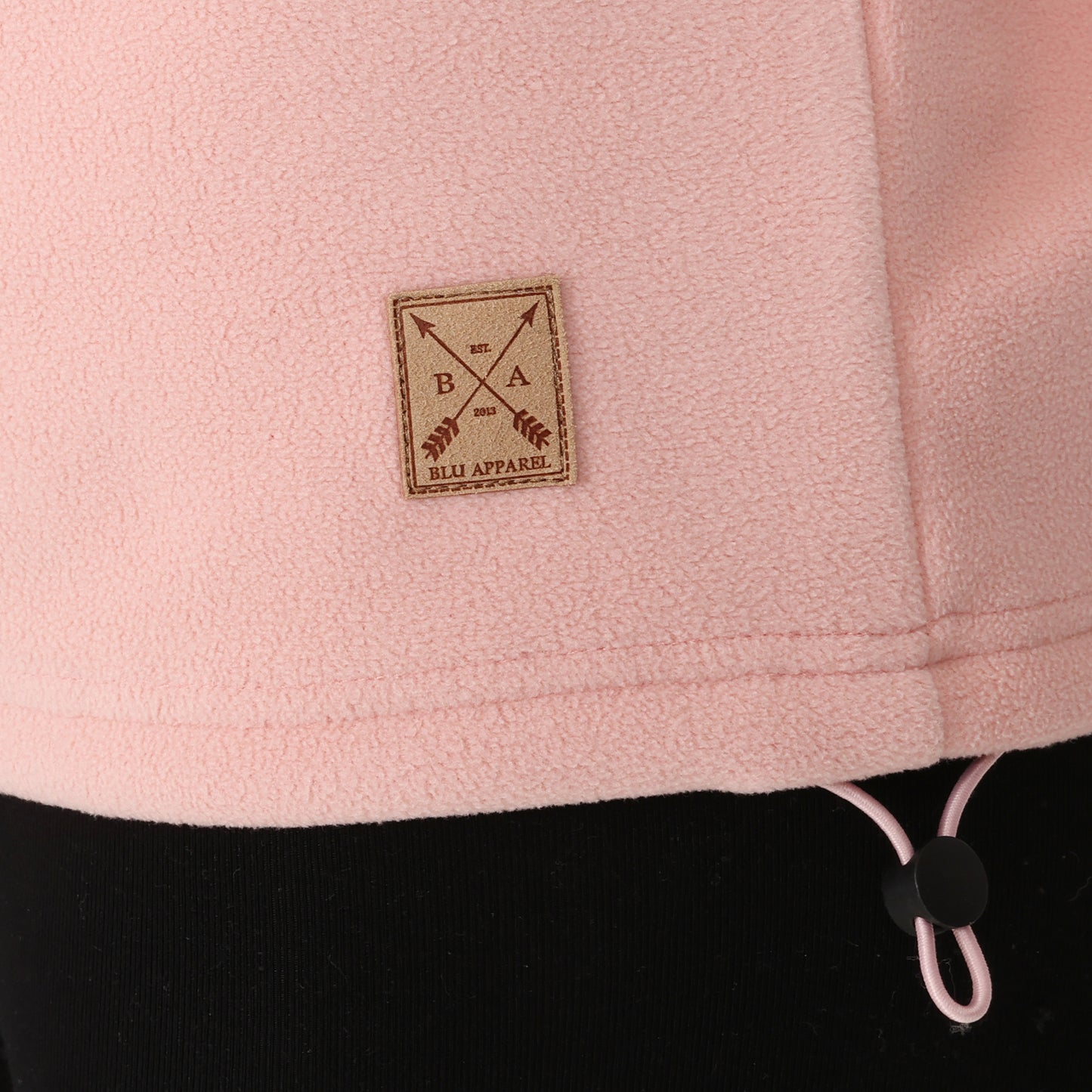 Ladies 1/4 Zip Fleece Jumper - Pink