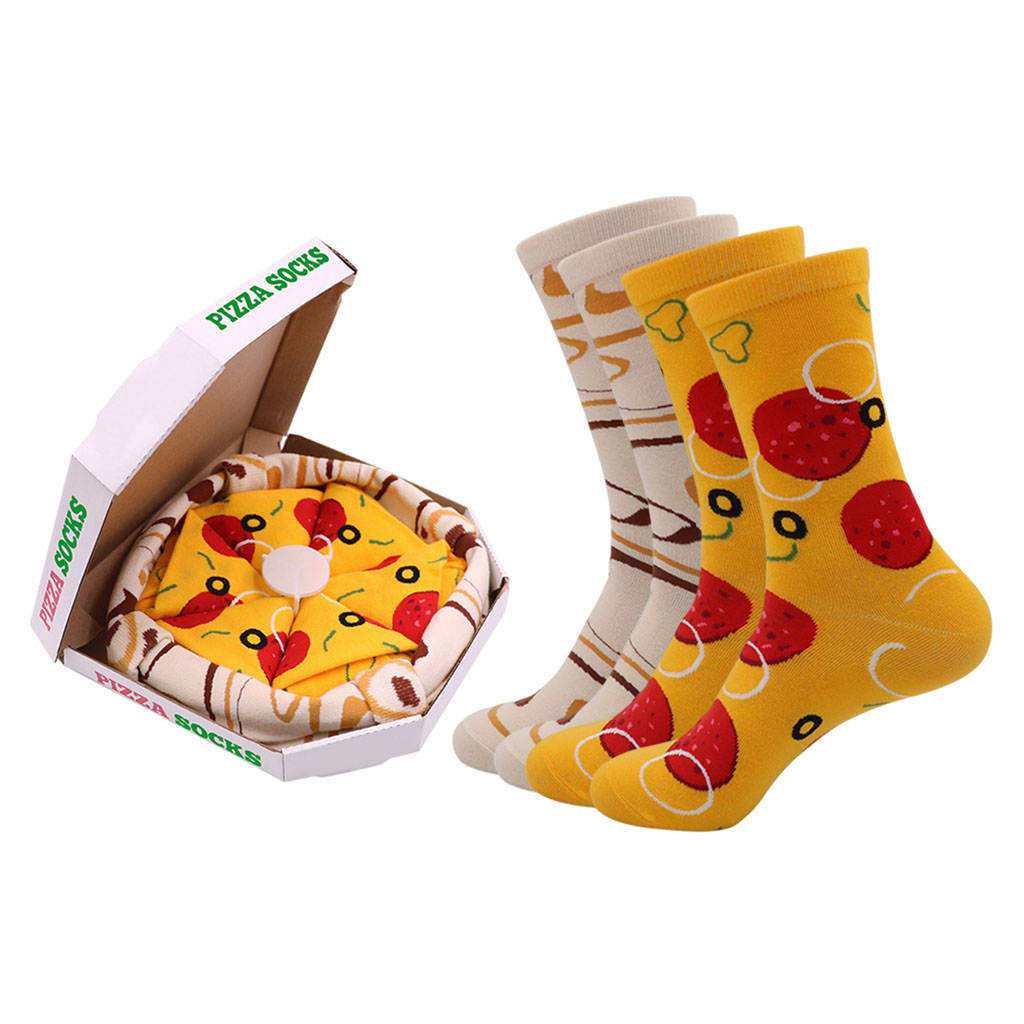 Novelty Fast Food Gift Boxed Socks - 3 Pack Burger