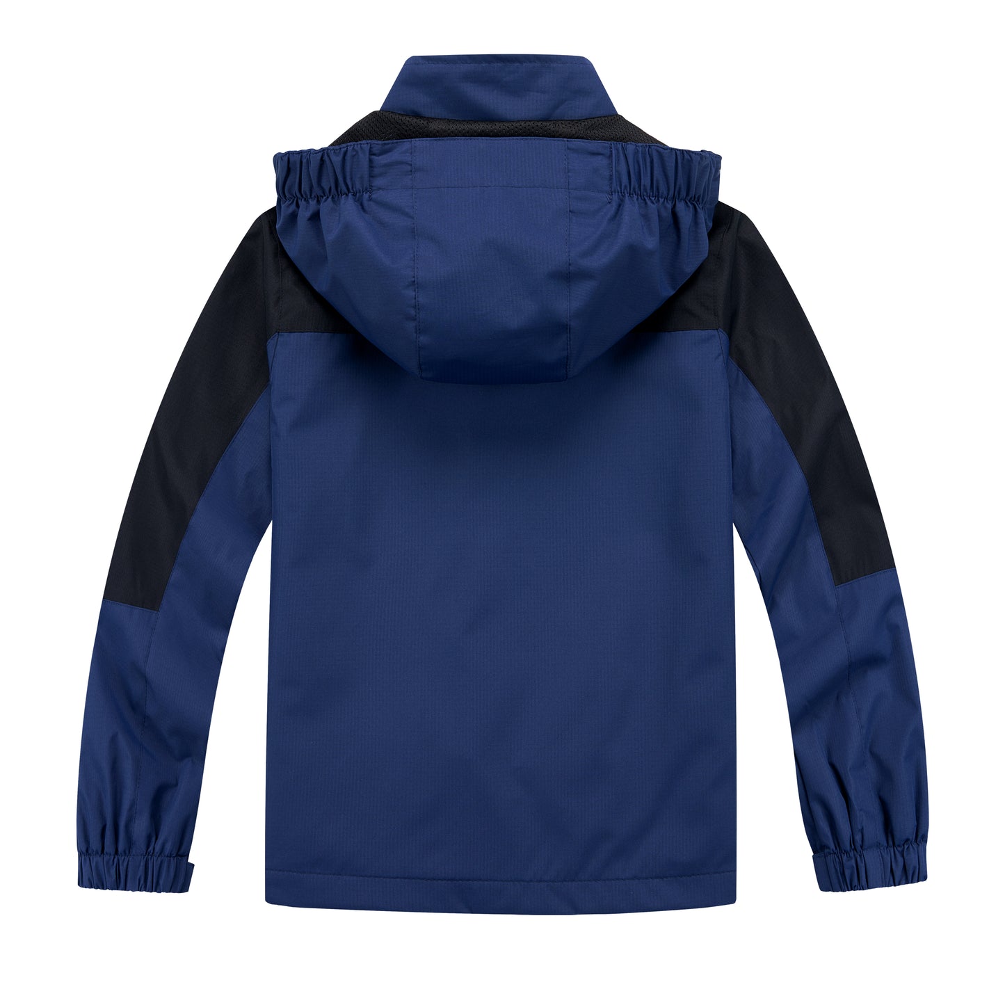 Kids Contrast Panel Rain Jacket - Navy