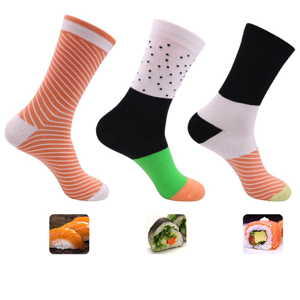Novelty Fast Food Gift Boxed Socks - 5 Pack Sushi