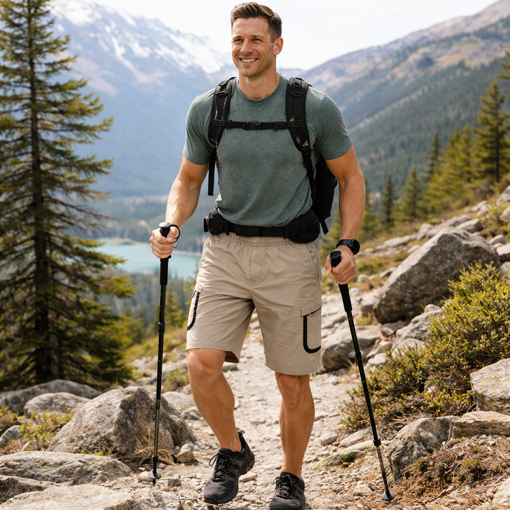 Men's Outdoor / Sports Shorts - Stone