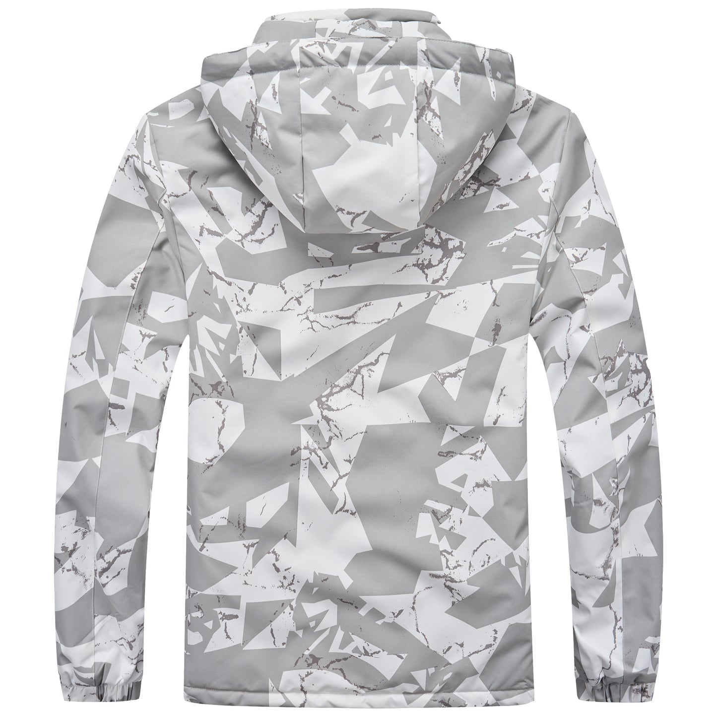 Men’s Padded Waterproof Camo Coat - Black