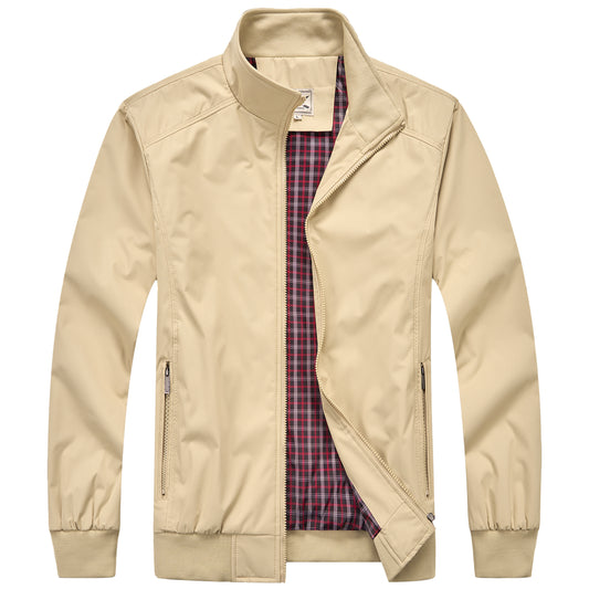 Men’s Harrington Bomber Jacket - Beige