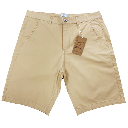 Men's Cotton Stretch Chino Shorts - Sand