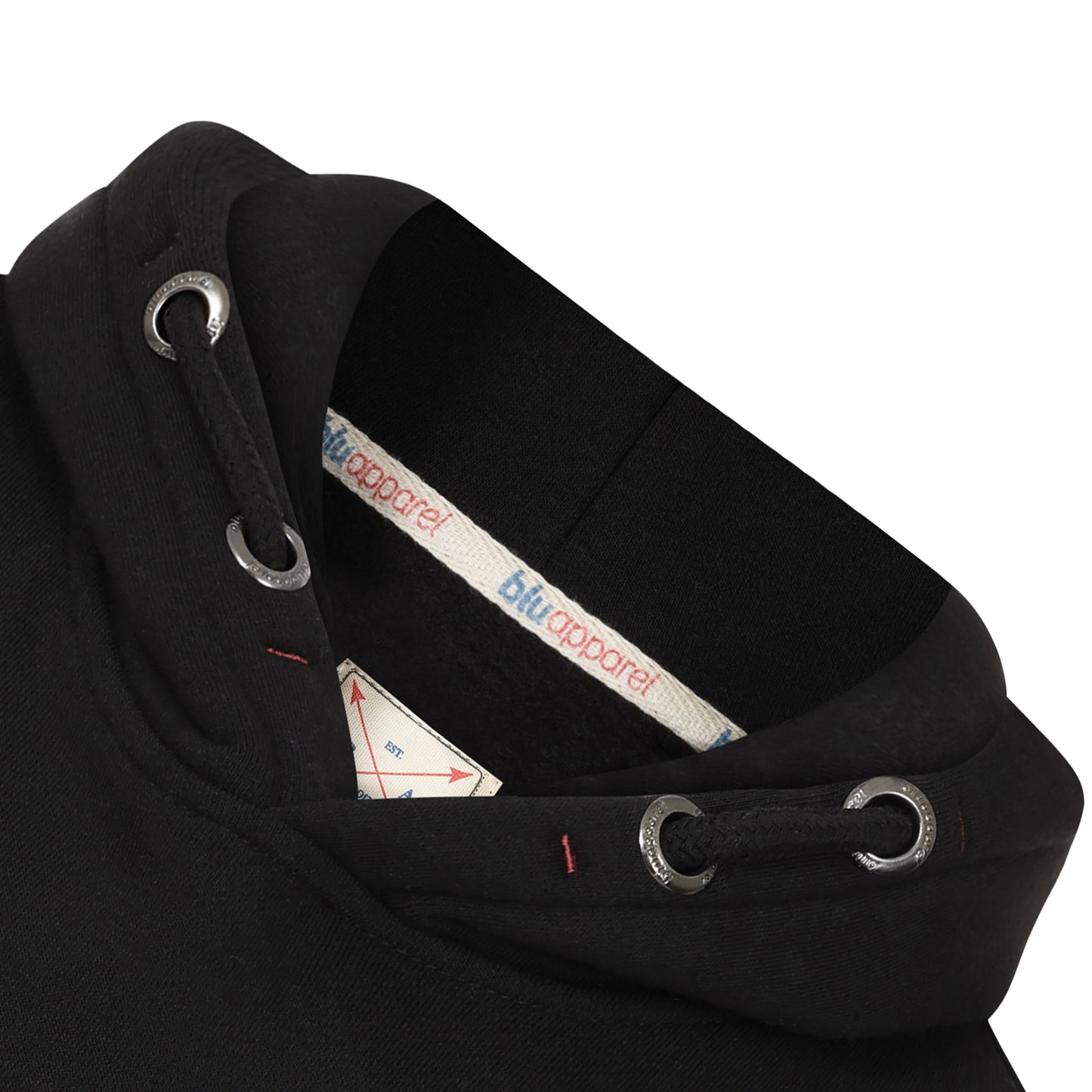 Kids Overhead Fleece Lined Hoodie - Black
