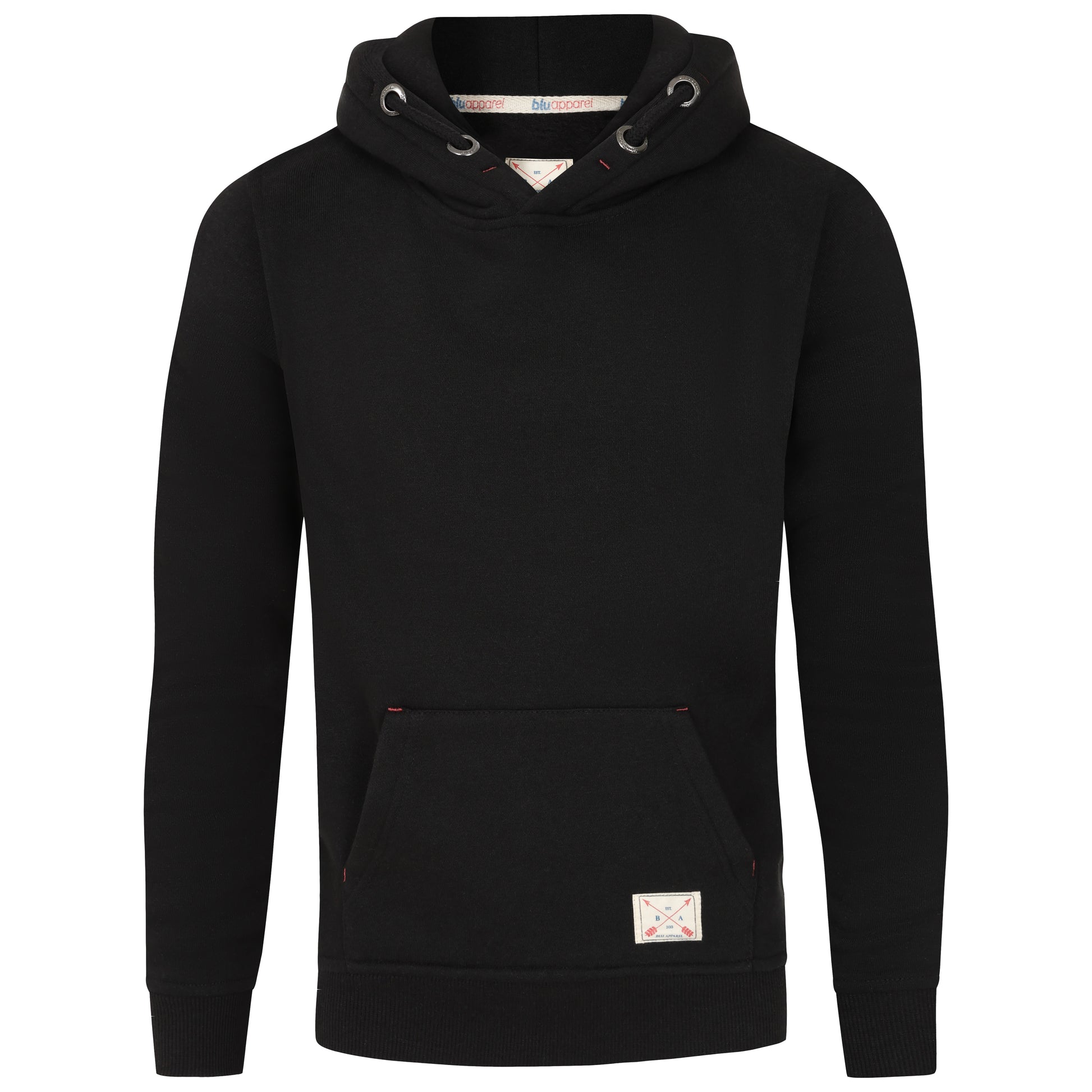 Kids Overhead Fleece Lined Hoodie Grey