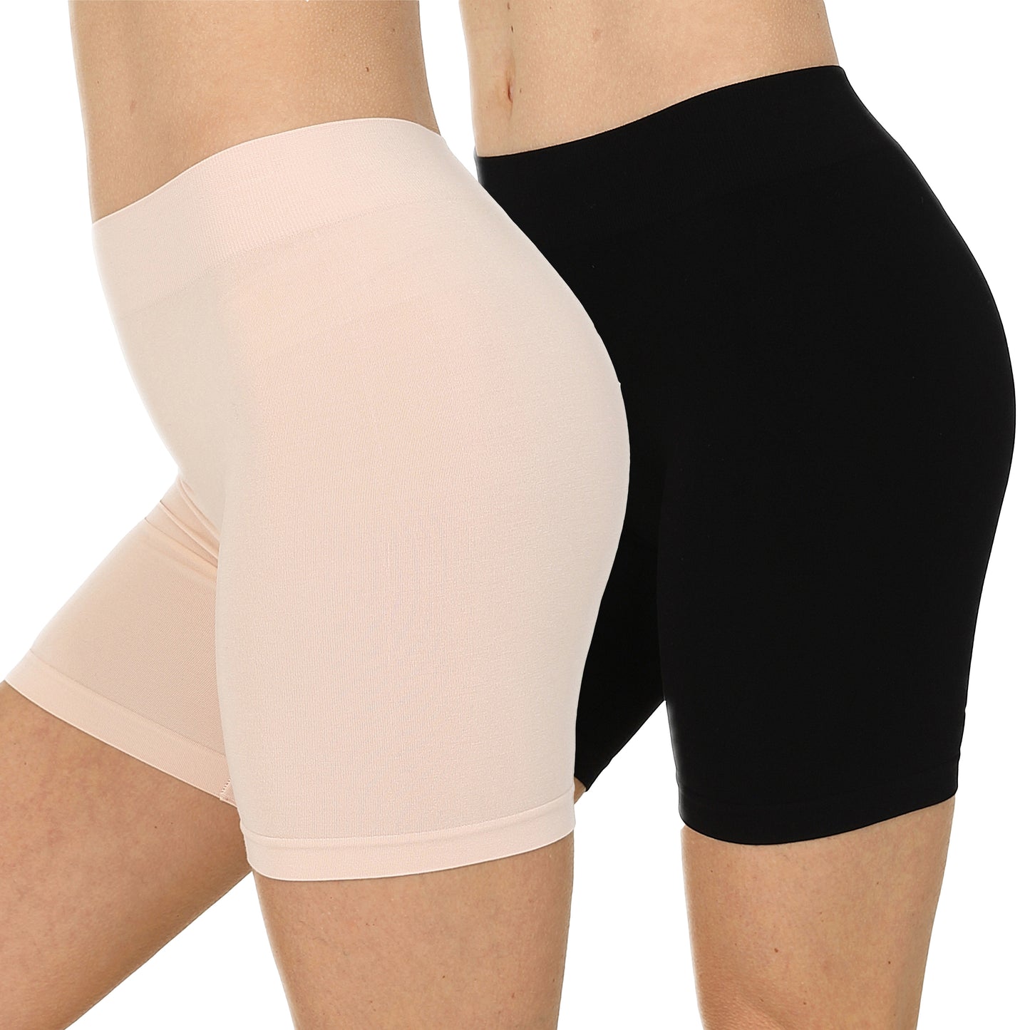 Chub Rub Shorts - 2 Pack - Black & Nude