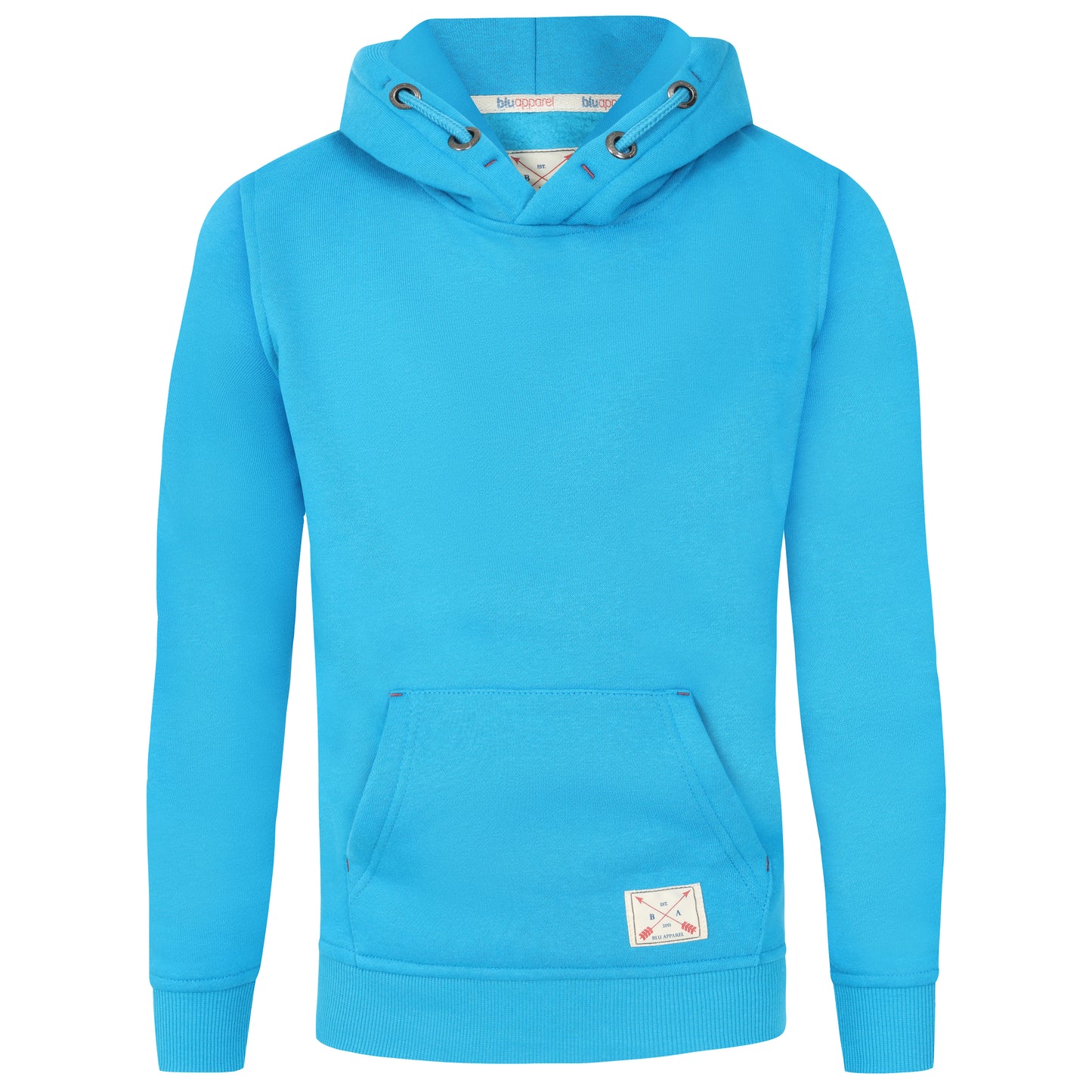 Kids Overhead Fleece Lined Hoodie - Grey
