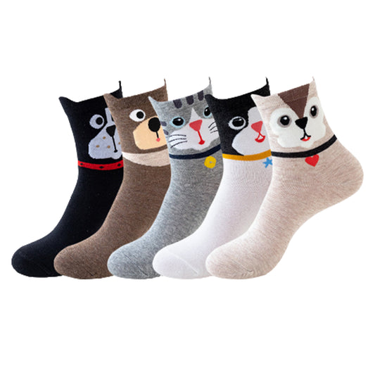 5 Pack Novelty Animal Socks