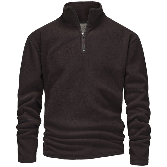 Mens 1/4 Zip Fleece Jumper - Charcoal