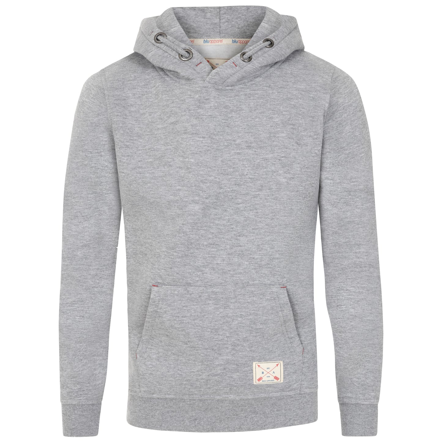Kids Overhead Fleece Lined Hoodie - Grey