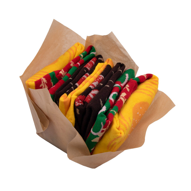 Novelty Fast Food Gift Boxed Socks - 3 Pack Sushi