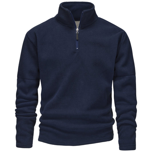 Mens 1/4 Zip Fleece Jumper - Navy