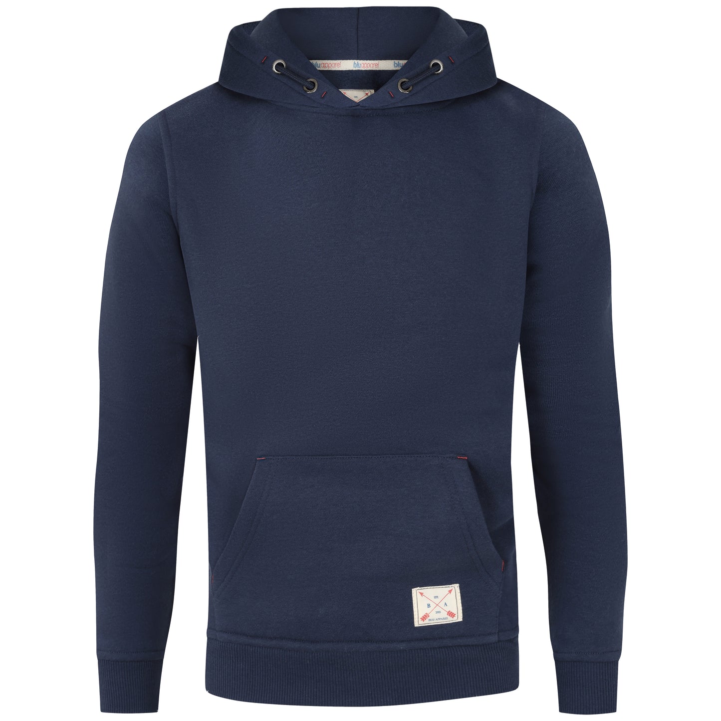 Kids Overhead Fleece Lined Hoodie - Grey