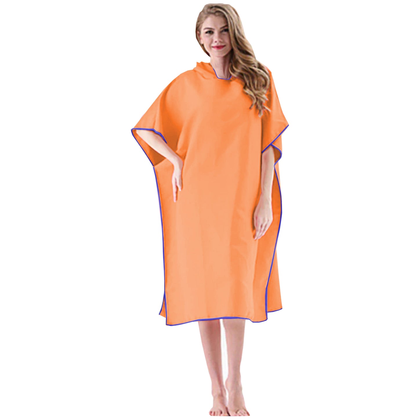 Microfibre Changing Robe / Poncho - Orange